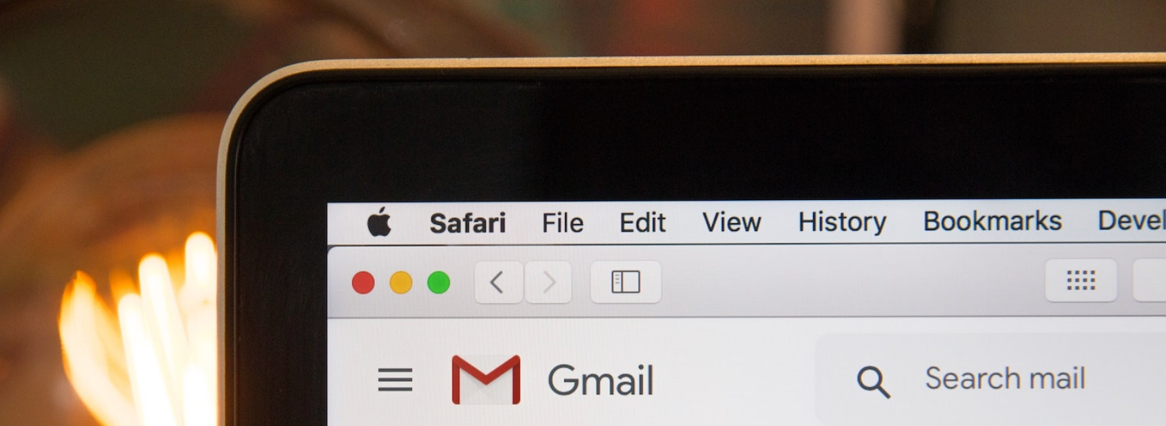 Gmail open in a web browser