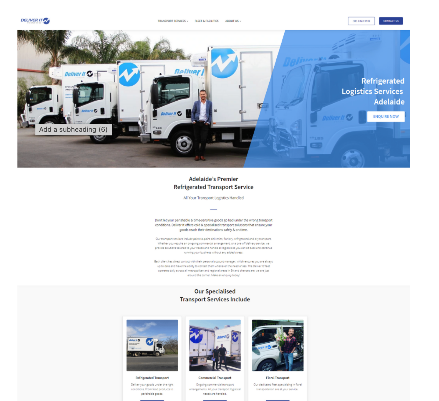 After: a clear, benefit-led homepage structured around what prospects are searching for.