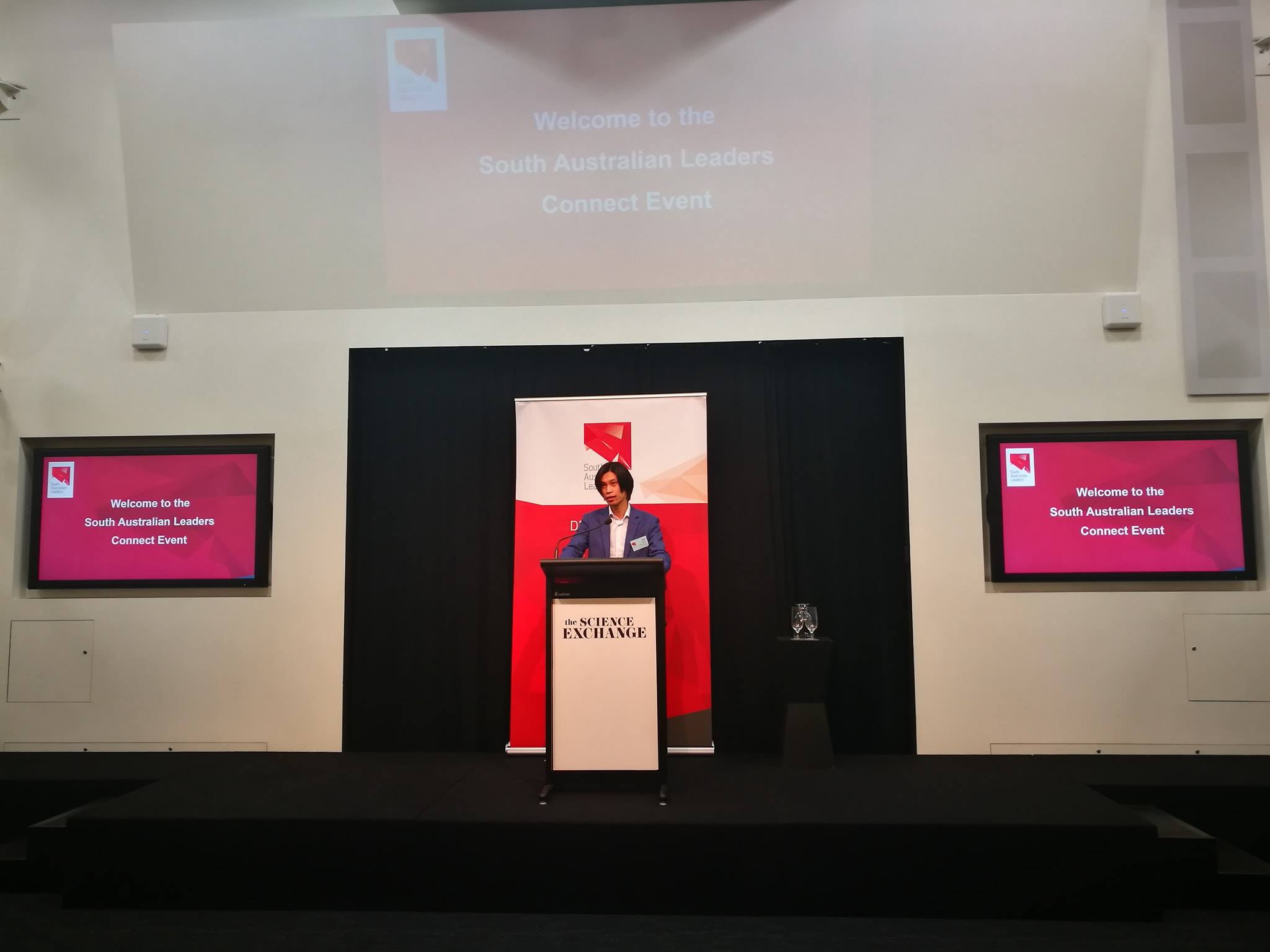 Binh An Nguyen speaking at SA Leaders
